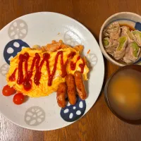 ✨今日の“応援ごはん”✨

物価高騰に負けない！節約しつつ美味しく大満足ごはん

ふわとろオムライス🥚

おうちの材料でパパッと完成♪
ケチャップライスに卵をとろ〜り
簡単なのに家族よろこぶコスパ最強メニュー👍

豚レタス巻き🥬

レタスをくるっと豚肉で巻いて焼くだけ
しゃきっ＆ジュー🤩|よらさん