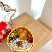 素朴な唐揚げ弁当|こたははさん