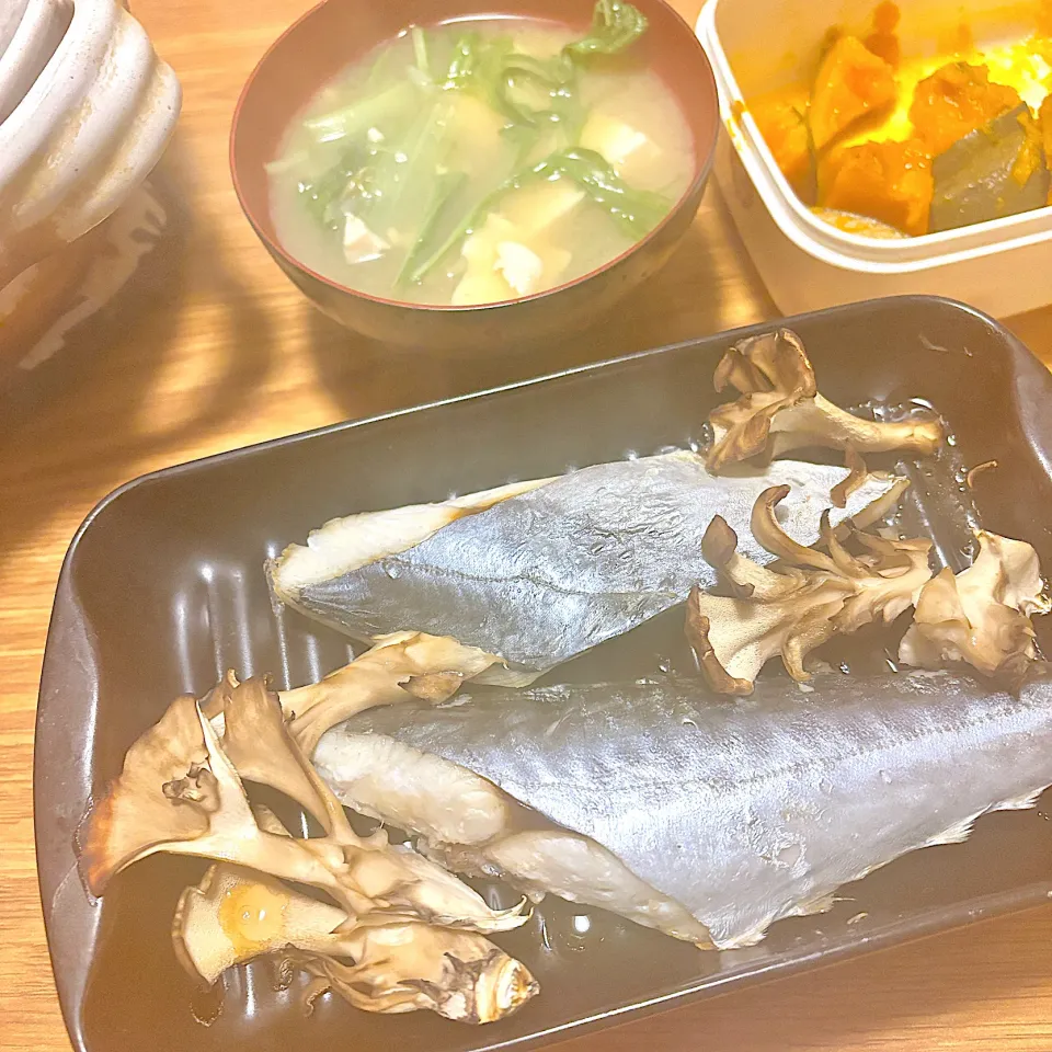 2025/12/01 鰆とキノコ塩焼き、野菜鍋|kykyさん