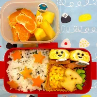 わかめご飯と、ハムコーンカップお弁当　#お弁当|みなみさん