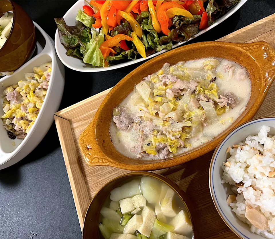 白菜と豚こまのクリーム煮|茶茶茶さん