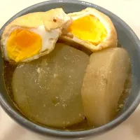大根と卵巾着の煮物|meixuziさん