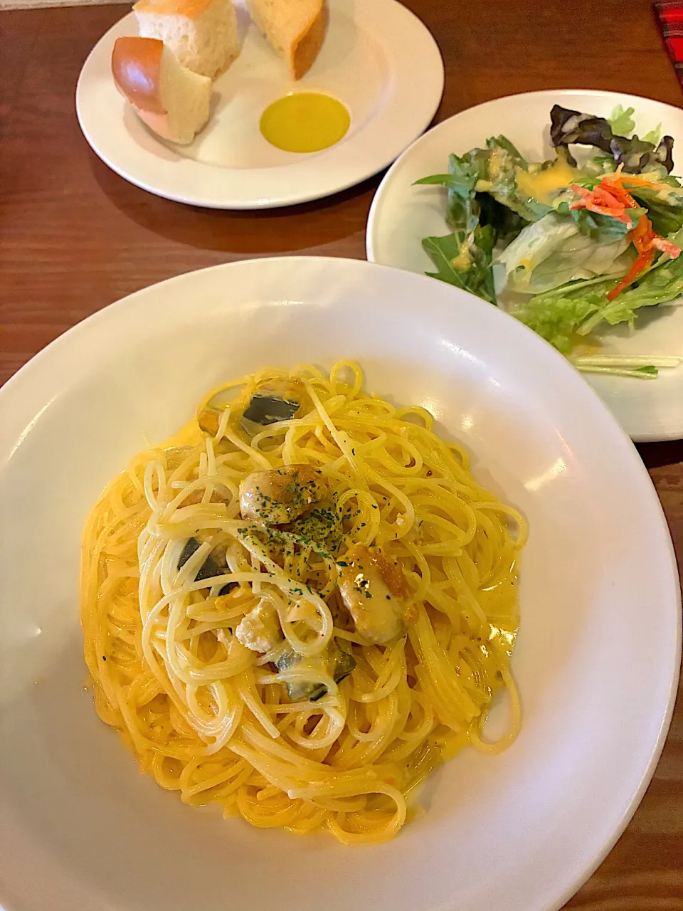 鶏肉とかぼちゃのクリームパスタ|れりさん