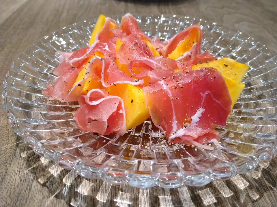 柿と生ハム|古尾谷りかこさん