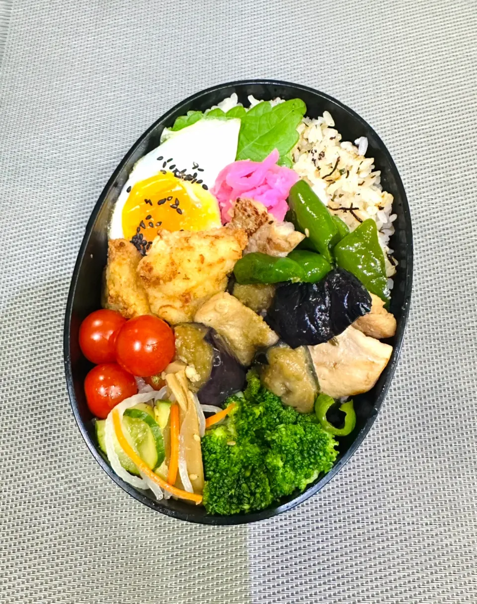 "揚げ茄子入れてほしい"旦那弁当|kazuさん