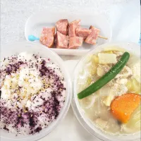 寄せ鍋とハム弁当|もりぞうさん