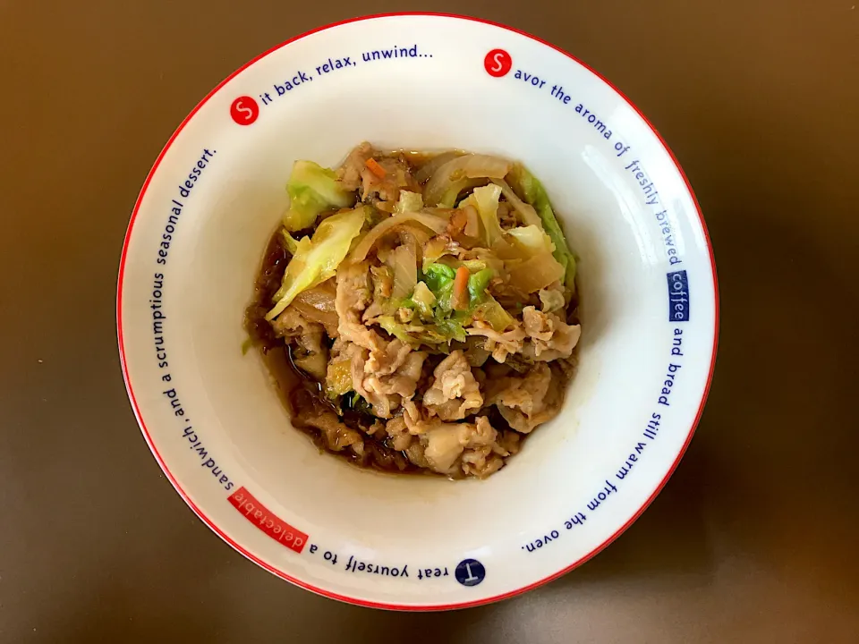 HOME 豚肉野菜炒め|ばーさんさん