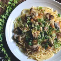 鯖おろしきのこパスタ|MAPITEEさん