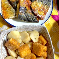 塩鯖　里芋と揚げの煮物|4jinoanataさん