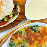 グラタンと、トルティーヤ|しのてらさん