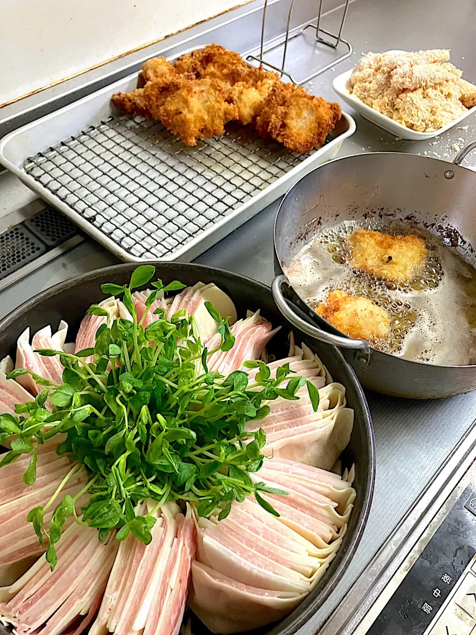 チキンカツ　ミルフィーユ鍋|ふみぃさん