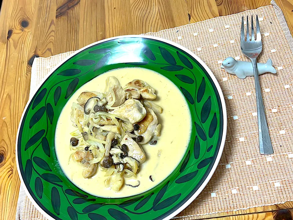 チキンのキノコクリーム煮|songさん