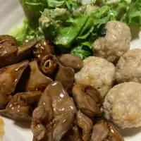 レバーの甘辛煮、肉団子|Ayaさん