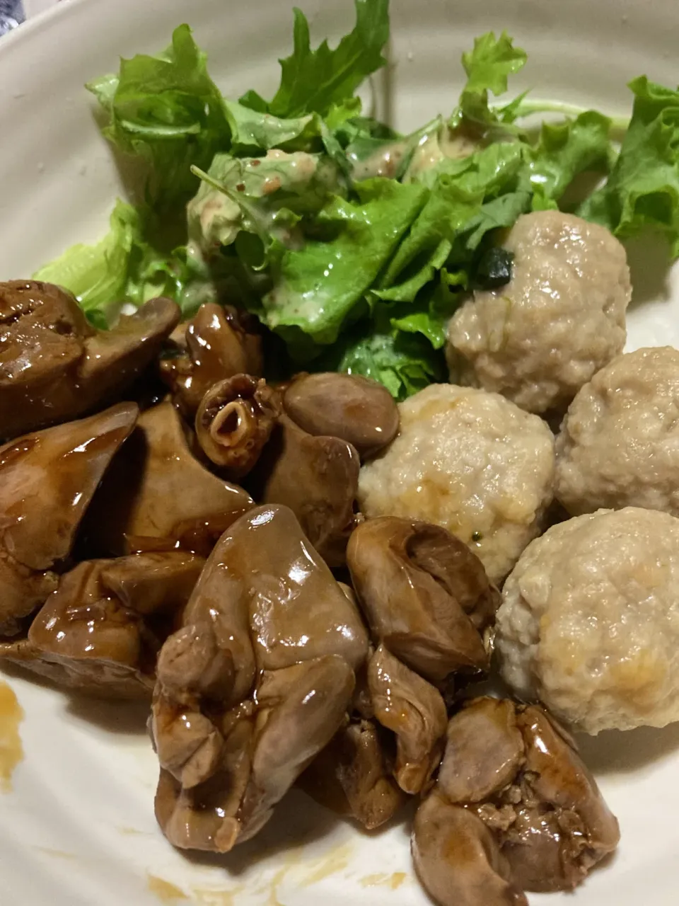 レバーの甘辛煮、肉団子|Ayaさん