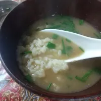 牡蠣土手鍋 後の 雑炊|はやとさん