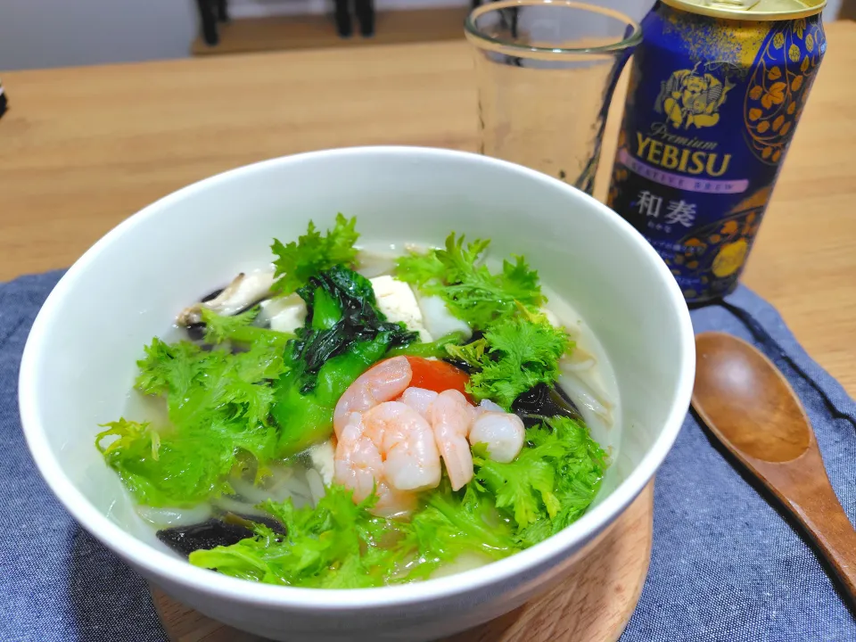 エスニック湯豆腐|おかめんさん