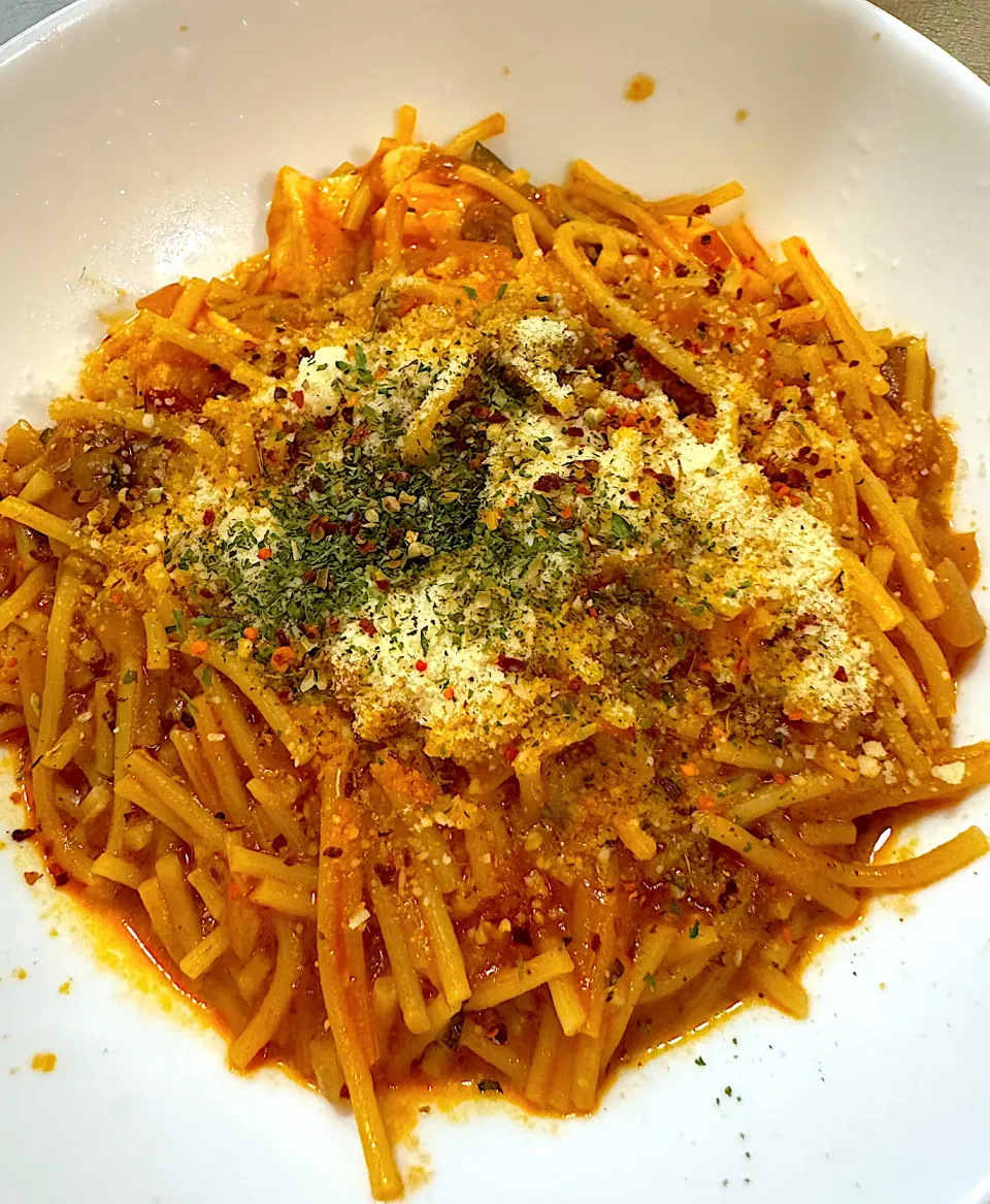 コストコのチョッピーノスープの残りパスタ|Tomoko  Kawaharaさん