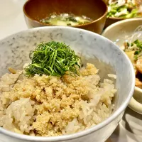 舞茸と筍の炊き込みご飯|ぎんさん