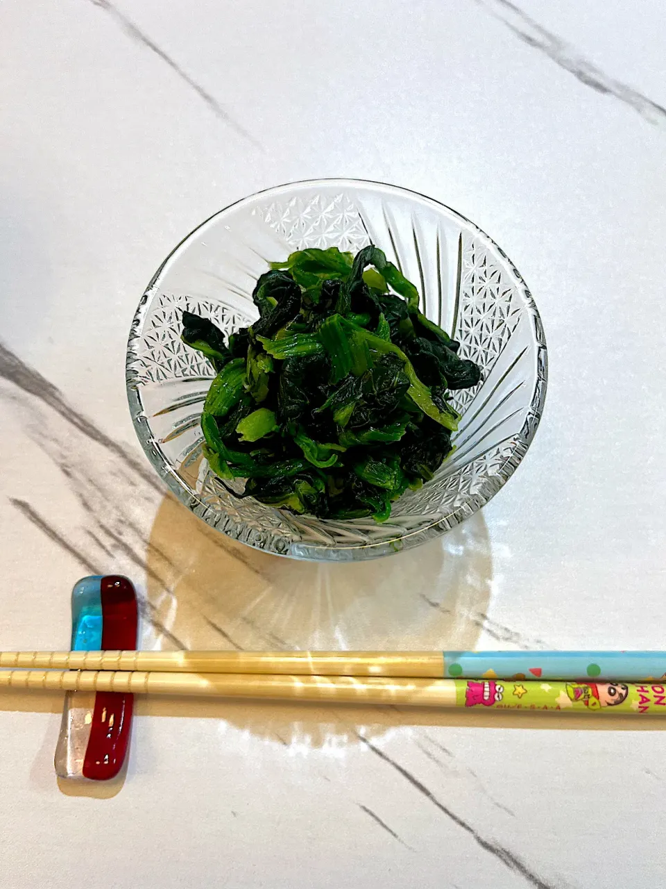 ほうれん草と小松菜のお浸し⭐️|めぐちゃんさん