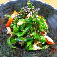 ピーマンとツナの塩昆布和え|はるみさん