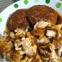 おろしハンバーグと豚肉焼いただけ|時雨さん