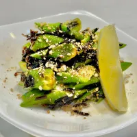 おくらで塩昆布レモン|ぎんさん