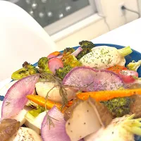 さて朝のお遊びはここまで❤️グリル野菜大好き| Mayoさん