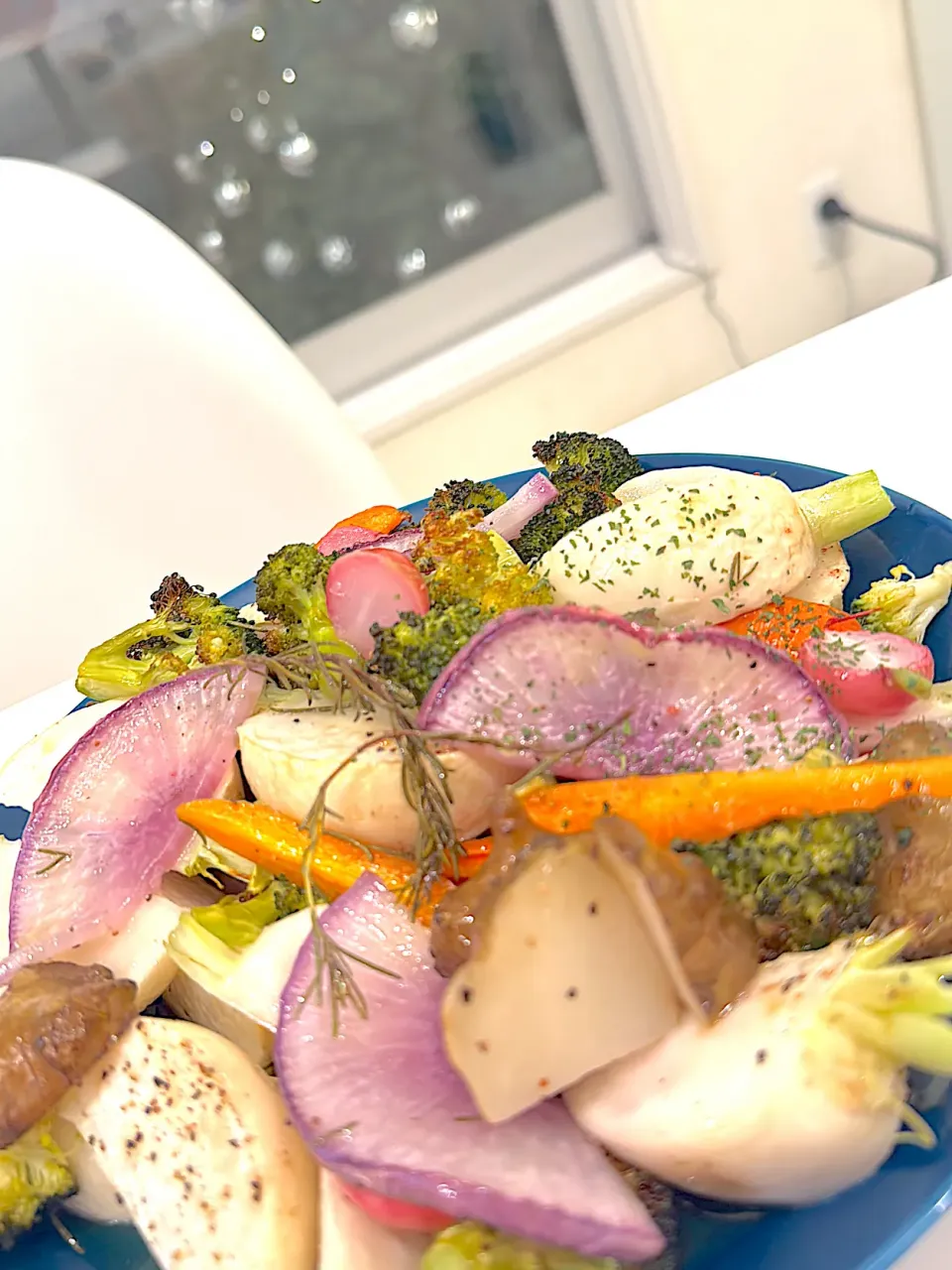 さて朝のお遊びはここまで❤️グリル野菜大好き|Mayoさん