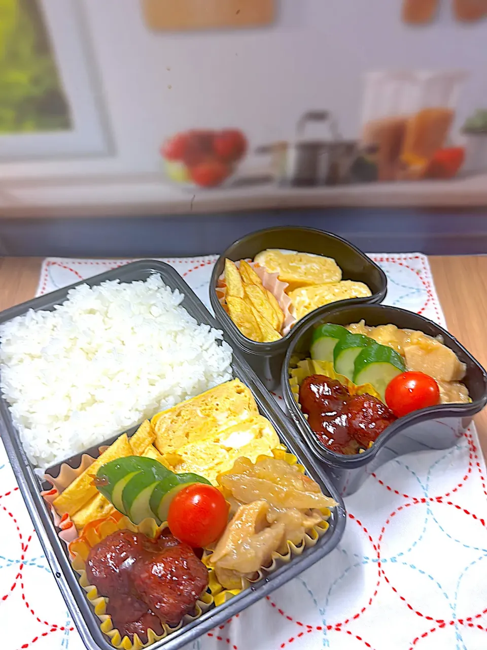 自家製ミートボール弁当|アッキーさん