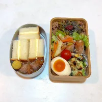 今日のオット弁当と、高３ムスメ弁当。|chi.aさん
