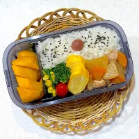 豚バラ大根の中学生弁当|リングさん