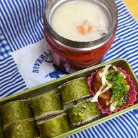 キンパ&クリームシチュー弁当|ハリネズミさん