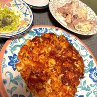 長芋のやばい焼きと肉巻きキャベツ|きなこさん