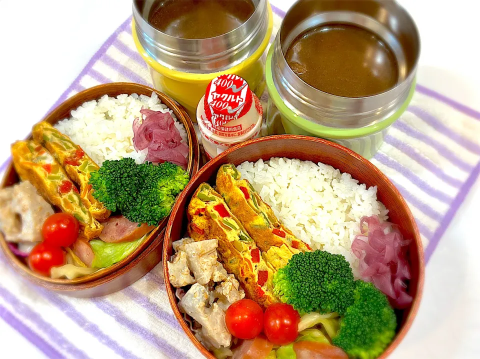 今日の夫婦弁⁽⁽ ◟(灬 ˊωˋ 灬)◞ ⁾⁾💕|桃実さん