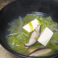 パパ作🥸白菜と豆腐の中華スープ| ぱんだのままんさん