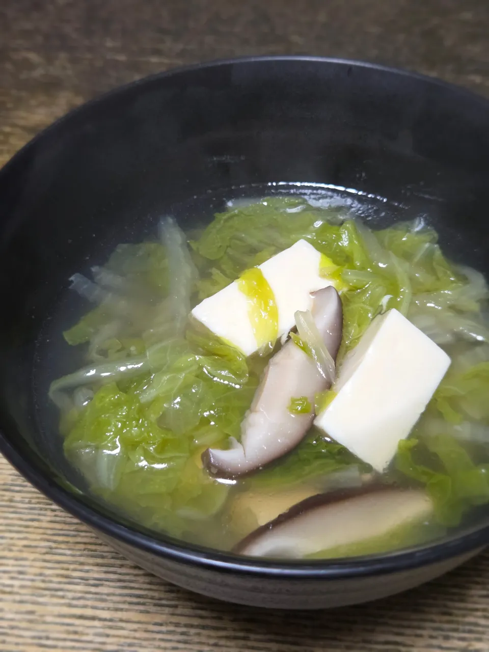 パパ作🥸白菜と豆腐の中華スープ|ぱんだのままんさん