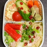 鶏塩パスタ弁当|まちゃさん