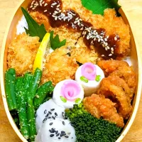 ヒレカツ弁当🍱| にゃん(=^・^=)さん