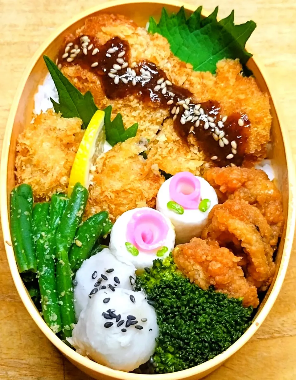 ヒレカツ弁当🍱|にゃん(=^・^=)さん