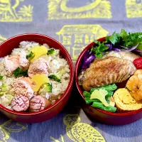 たらこご飯、手羽先スパイス焼きと照り焼き|めみさん