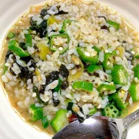 オクラの味噌おじや|Ayaさん