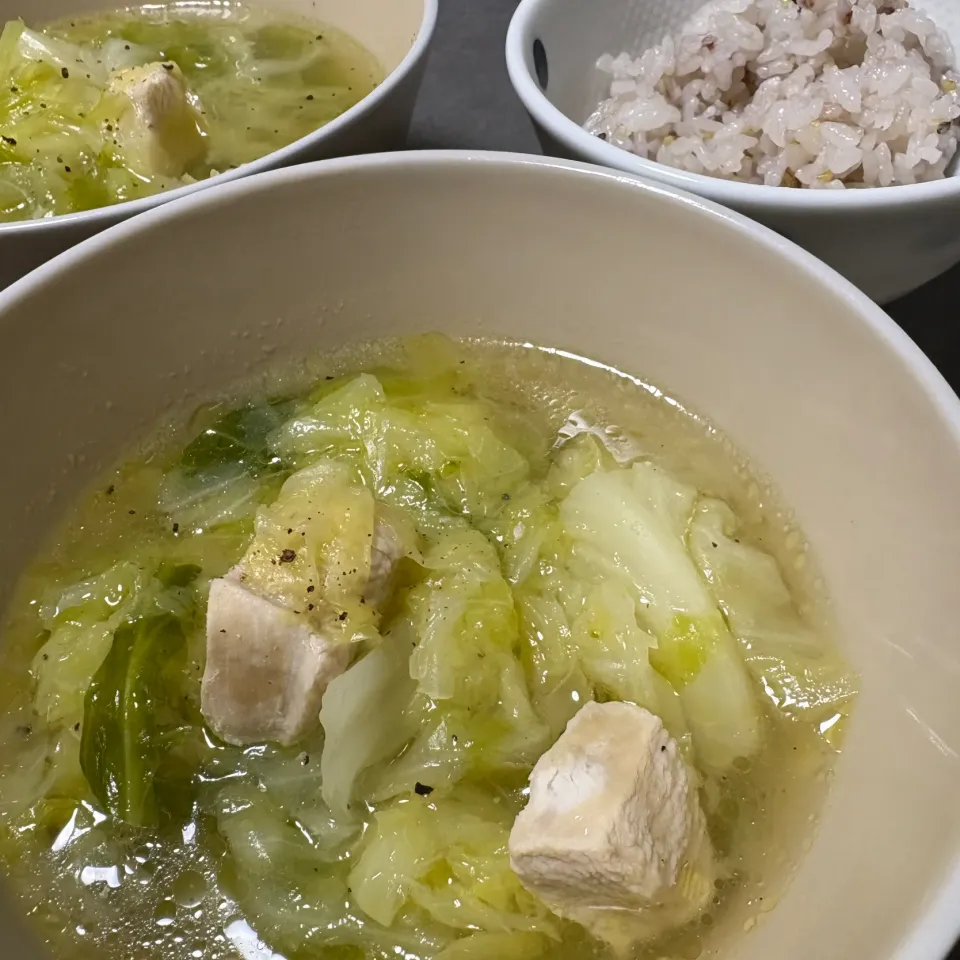 鶏肉キャベツスープ|くるみさん