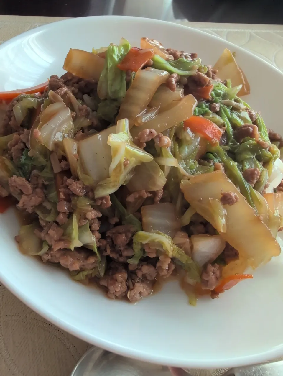 白菜とそぼろのあんかけ丼|naonaoさん