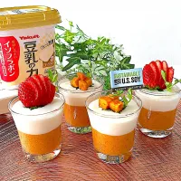 sucreroomさんの料理 次郎柿のとろ生プリンです(∩ˊᵕˋ∩) .ﾟ♡| akkiyさん