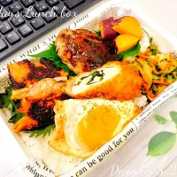 🍱🐓 鶏もも肉の塩糀焼き弁当 🐓🍱|TakeBooさん