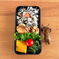 ひじきごはんと唐揚げ弁当| sachi ＊さん