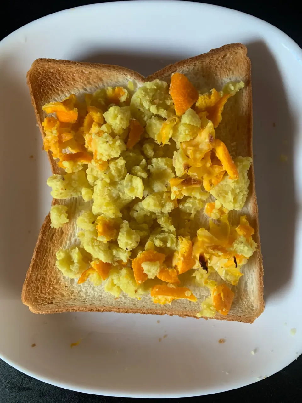 さつまいもとみかんピールのトースト|そらまめさん