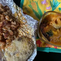 れんこんカレーとれんこんとパンの耳のナン|そらまめさん