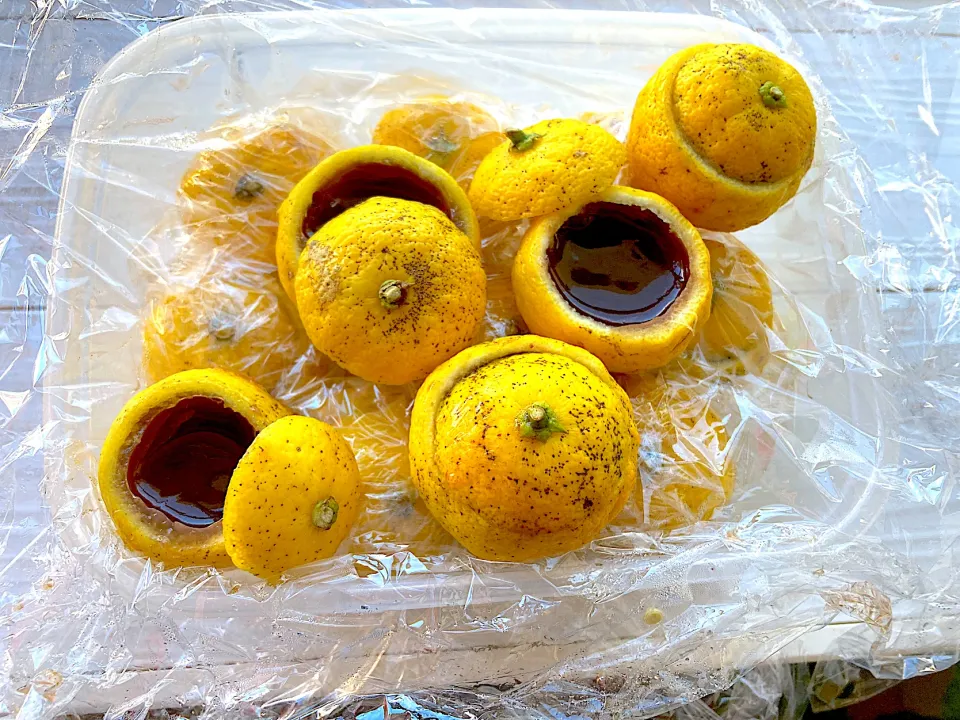 柚子羊羹(つぶあん)|さくたえさん