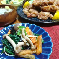 柿とほうれん草のごまみそ和え|とまと🍅さん